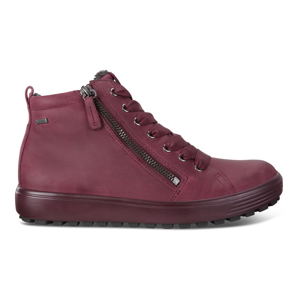 ECCO スニーカー レディース ボルドー - Soft 7 Tred Gtx Hi - TWS-045719